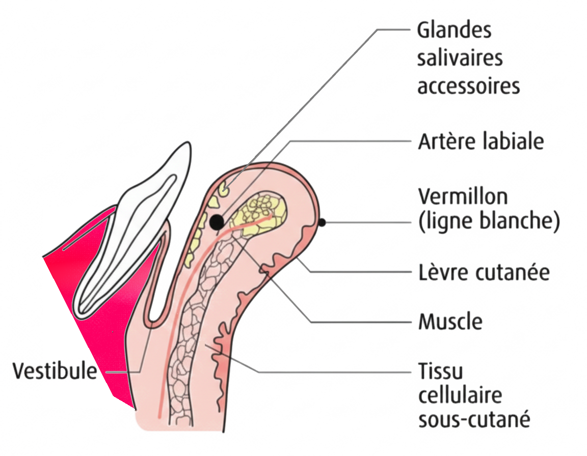 Anatomie de la lèvre